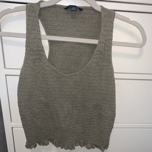 Army green tank top